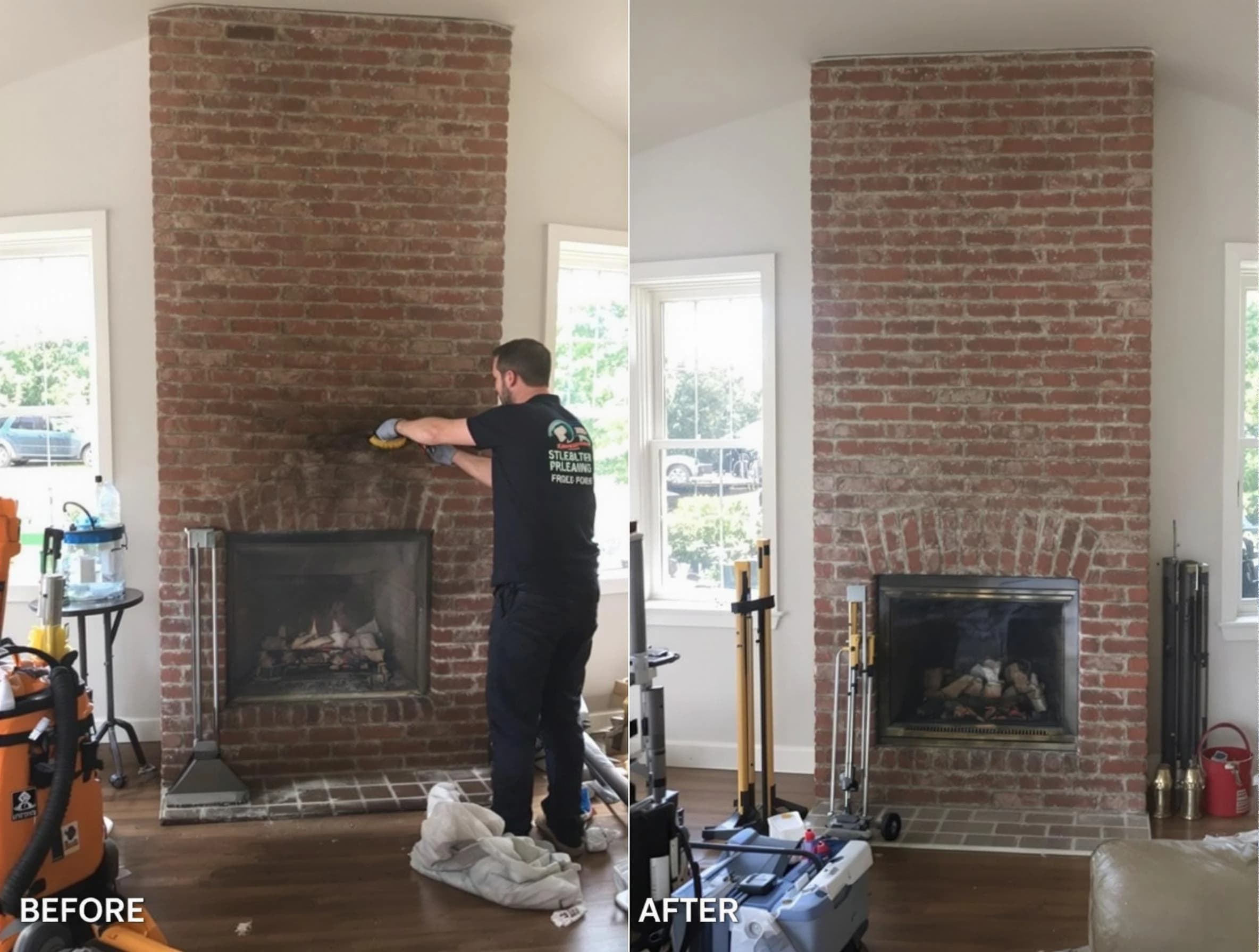 Finished chimney sweeping service by Holladay Chimney Sweep in Holladay, UT