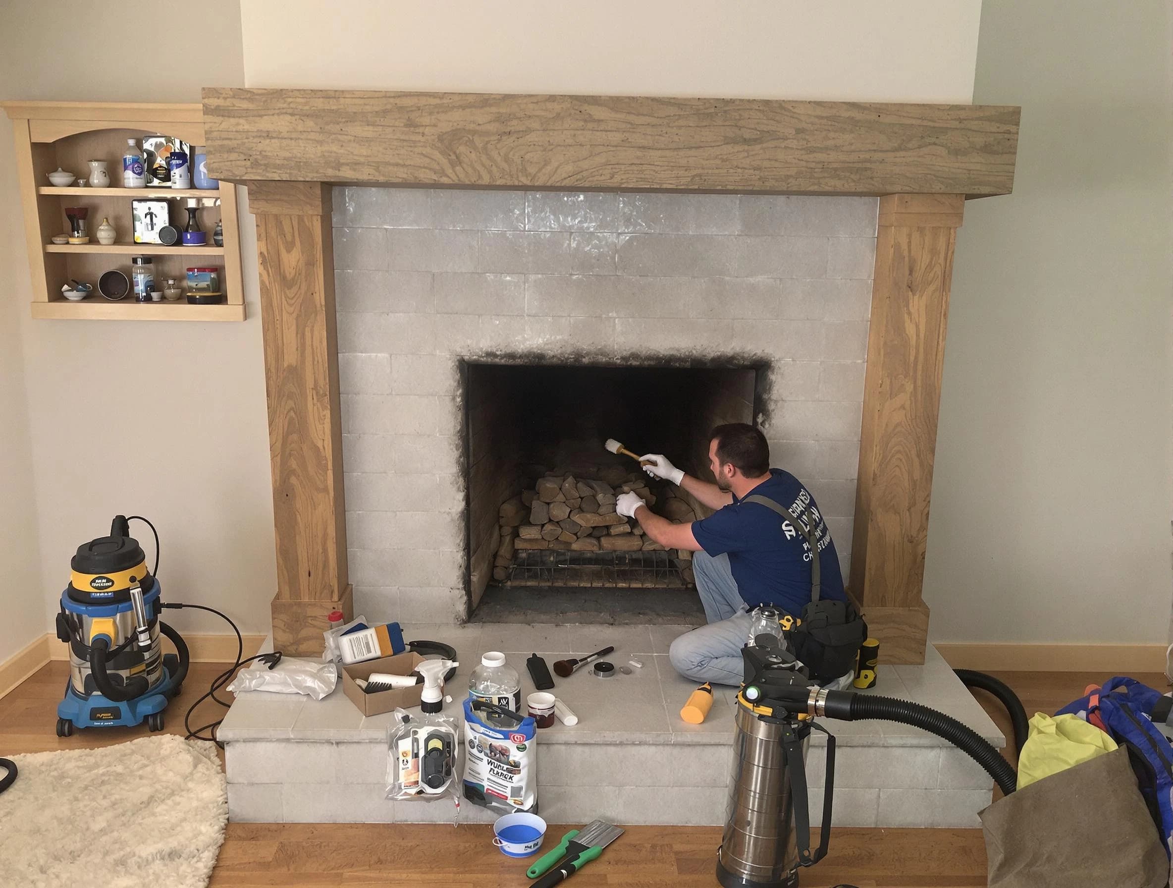 Detailed creosote removal process by Holladay Chimney Sweep in Holladay, UT