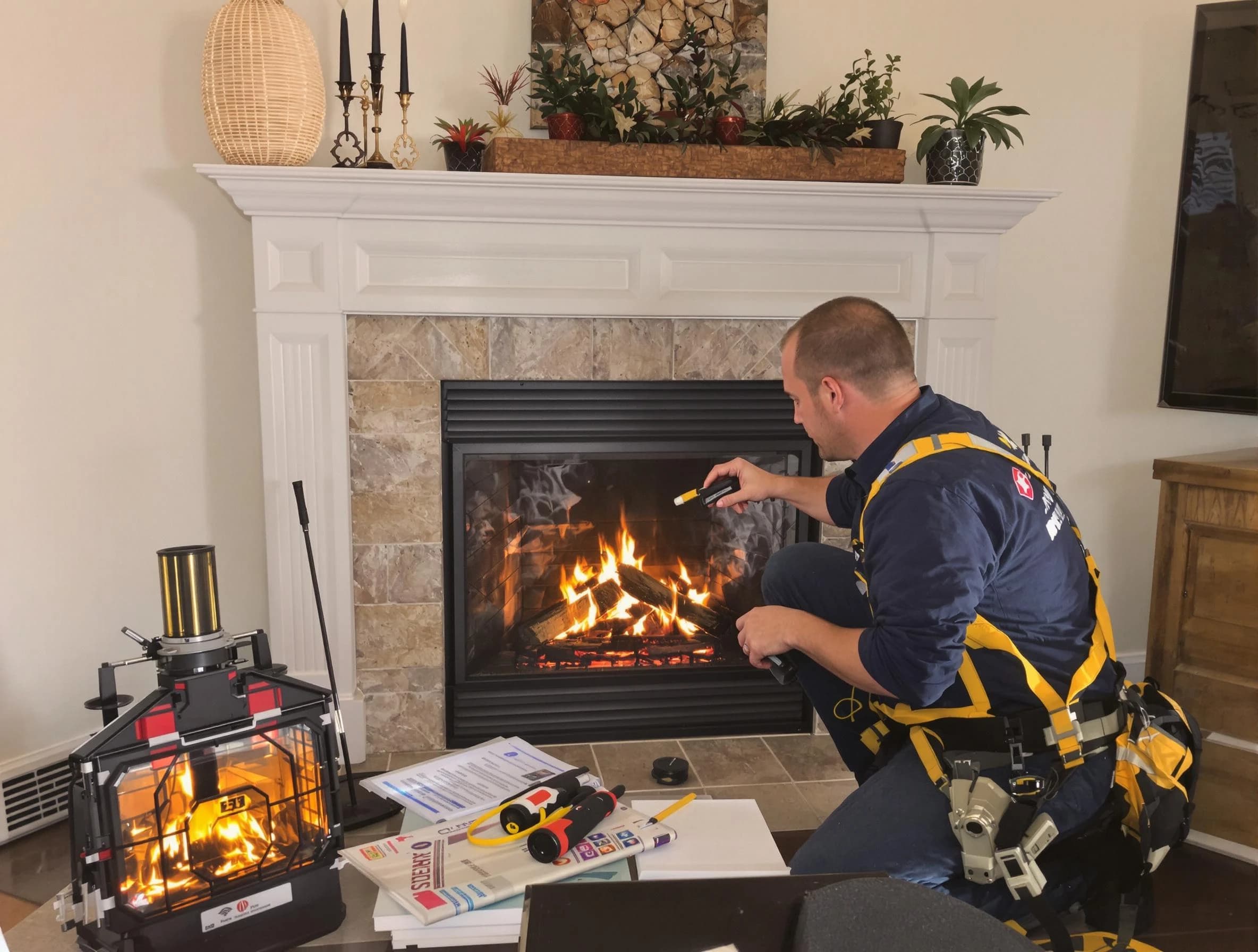 Safety-focused fireplace inspection by Holladay Chimney Sweep in Holladay, UT