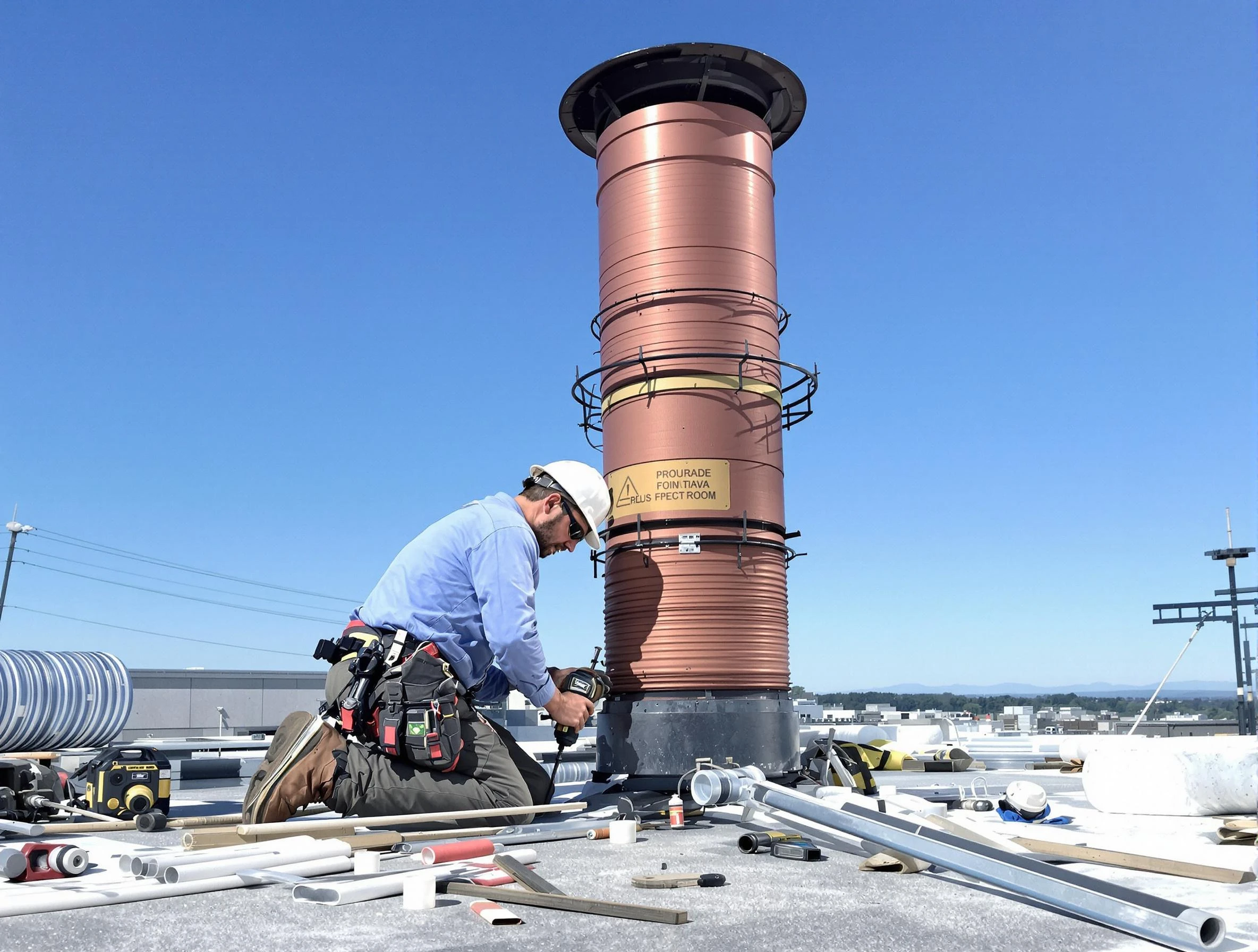 Installed chimney liner by Holladay Chimney Sweep in Holladay, UT