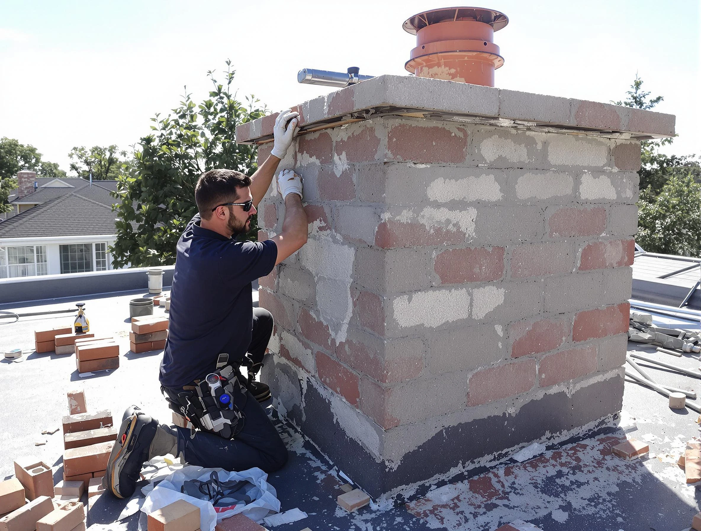 Advanced chimney repair process by Holladay Chimney Sweep in Holladay, UT