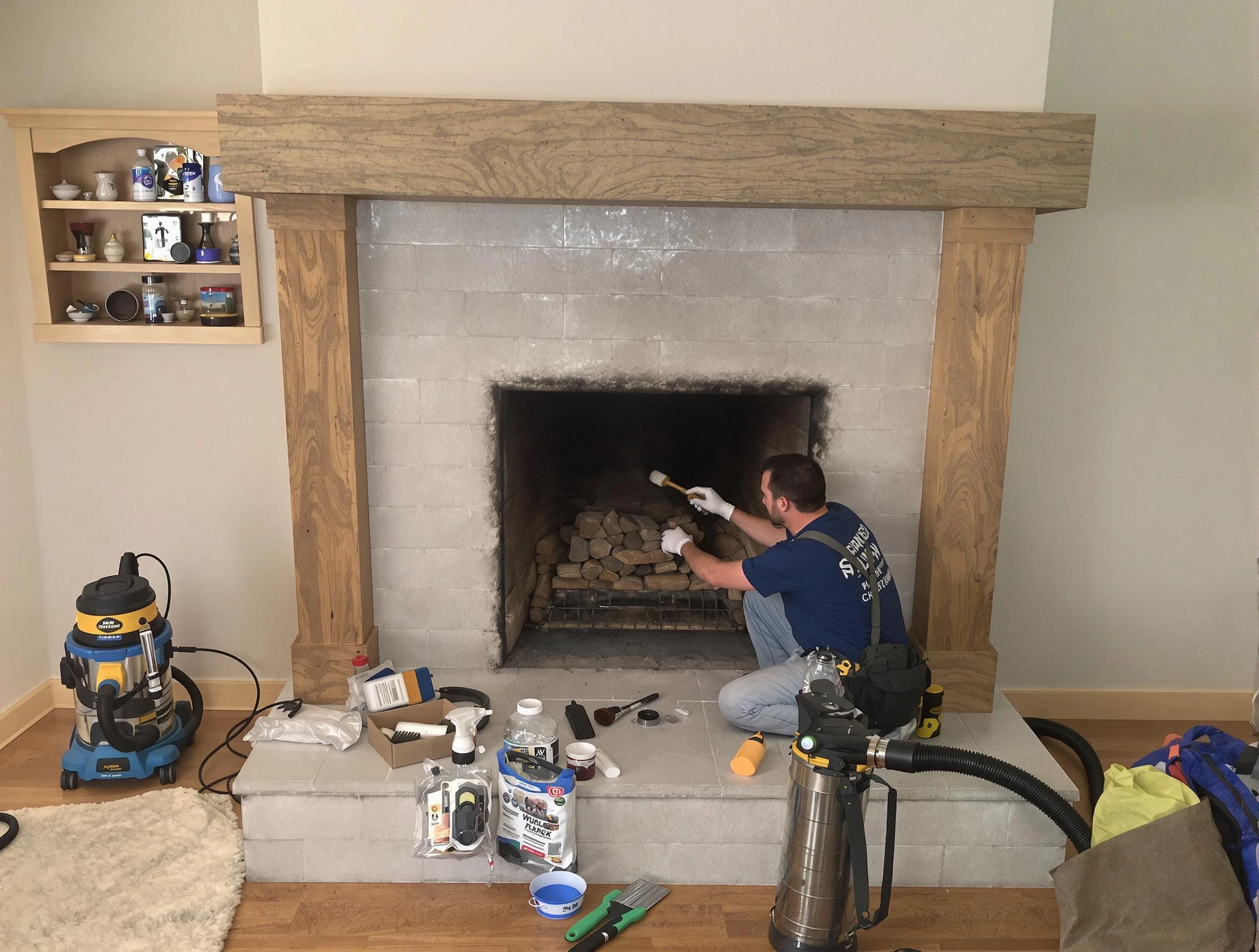Detailed creosote removal process by Holladay Chimney Sweep in Holladay, UT
